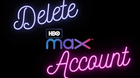 delete hbo max account